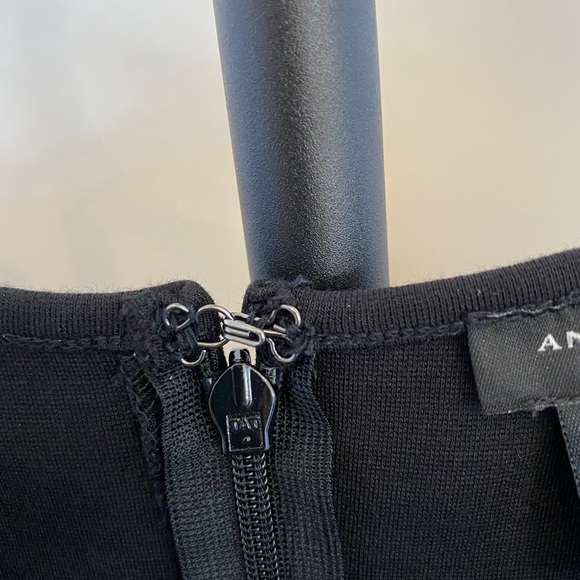 Ann Taylor Elbow-length Sleeve Dress Black Sz 0 - Picture 8 of 10